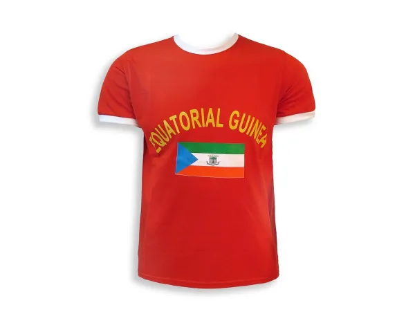 Sonia Originelli T-Shirt Fan-Shirt "Äquatorial Guinea" Unisex Fußball WM EM Herren T-Shirt