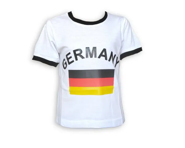 Sonia Originelli T-Shirt Kinder T-Shirt "Deutschland" Fanshirt WM Fußball Baumwolle