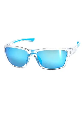 Sonnenbrille F2 blau (transparent, hellblau) Damen Brillen Accessoires Schmale unisex Sportbrille, polarisierende Gläser, Vollrand