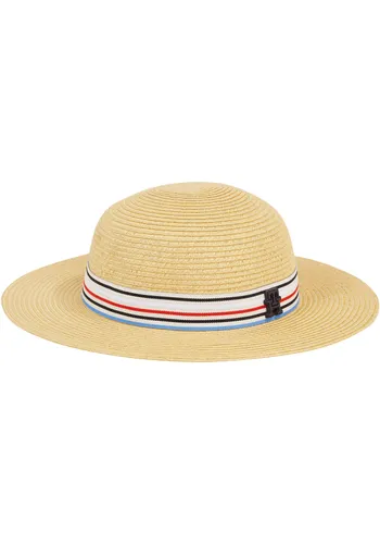 Sonnenhut TOMMY HILFIGER "TRACK CLUB SUMMER HAT" Gr. L/XL, beige (calico) Damen Hüte