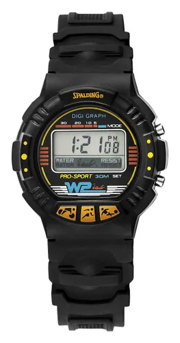 Spalding Herren Digital Uhr mit Plastik Armband SP00009