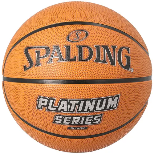 Spalding Platinum Series Sz7 Rubber Basketball, Orange 7