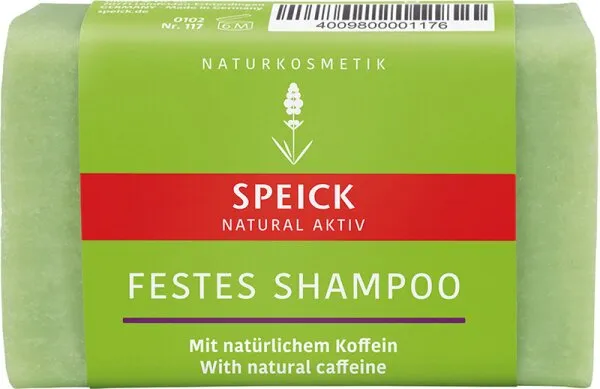 Speick Naturkosmetik Natural Aktiv Festes Shampoo mit natürlichem Koffein 60 g