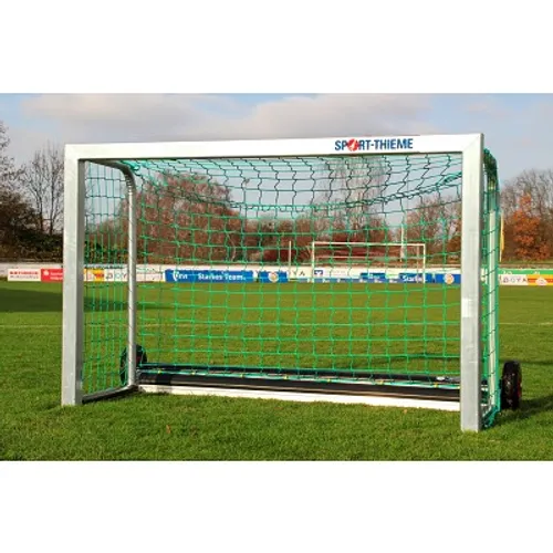 Sport-Thieme Mini-Fußballtor "Safety" mit PlayersProtect, Inkl. Netz, grün (MW 10 cm), 1,20x0,80 m