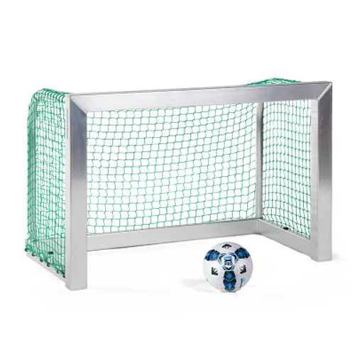 Sport-Thieme Mini-Fußballtor vollverschweißt, Inkl. Netz, grün (MW 4,5 cm), 1,20x0,80 m, Tortiefe 0,70 m