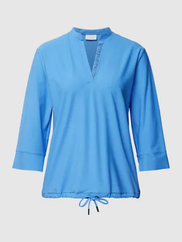 Sportalm Blusenshirt mit V-Ausschnitt in Blau