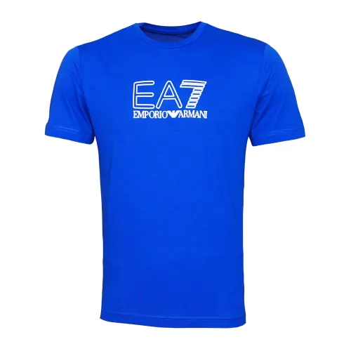 Sportlich Elegantes Crew-Neck T-Shirt Emporio Armani EA7