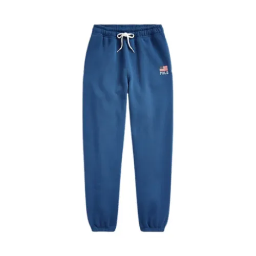 Sportliche Knöchel-Jogger - Blaue Polo-Flagge Ralph Lauren