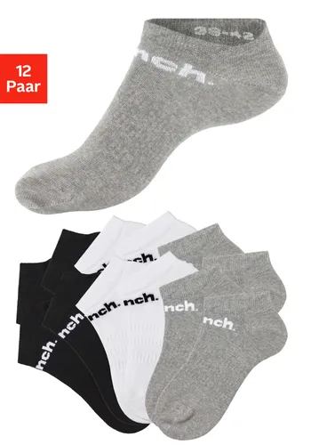Sportsocken BENCH. Gr. 47-48, schwarz-weiß (4 x schwarz, 4 weiß, grau, meliert) Damen Socken