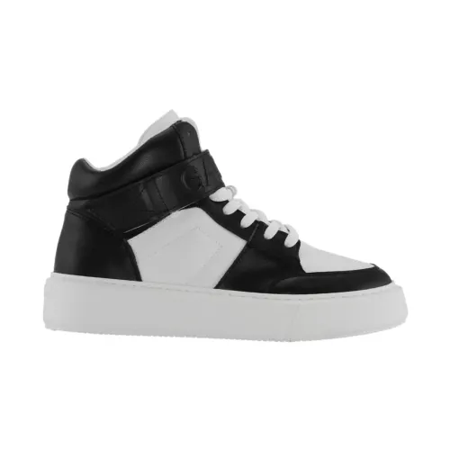 Sporty Mix Cupsole High Top Velcro Sneakers Ganni