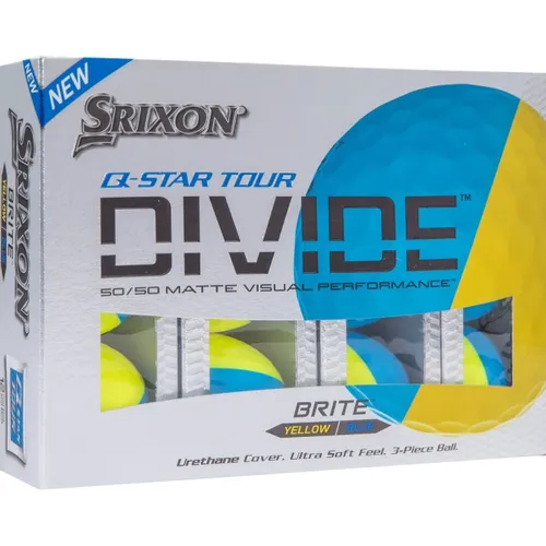 Srixon Q-Star Divide Golfbälle - 12er Pack gelbblau