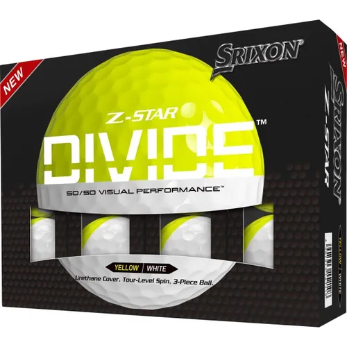 Srixon Z-Star Divide Golfbälle - 12er Pack weißgelb