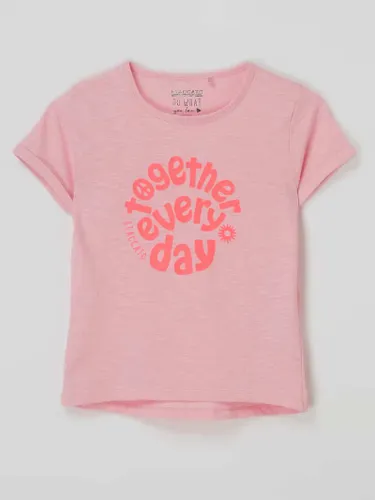 Staccato T-Shirt mit Message in Rosa