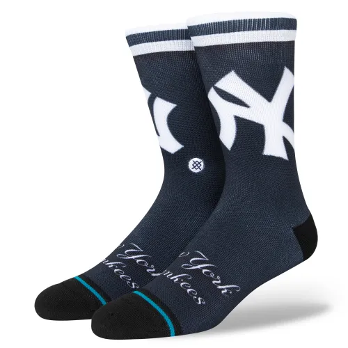 Stance MLB New York Yankees Jersey Crew Socks, Navy L