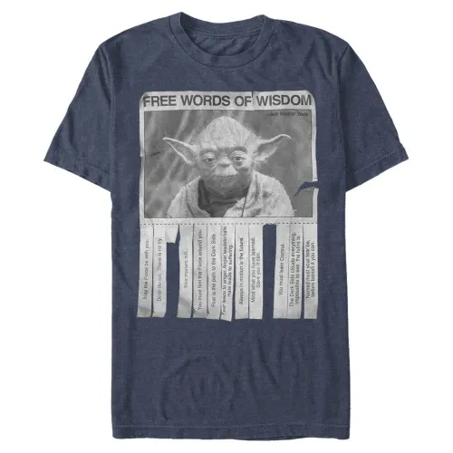 Star Wars unisex adult Star Wars - Words of Wisdom T-shirt