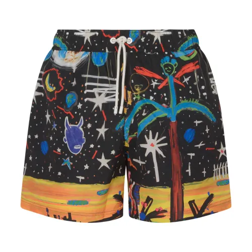 Starry Night Badeshorts - Strandbekleidung für Herren Palm Angels