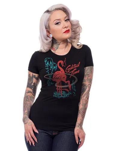 Steady Clothing T-Shirt Cocktail Time Flamingo