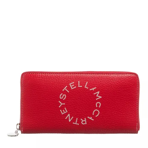 Stella McCartney Portemonnaie - Logo Zip Wallet - Gr. unisize - in Rot - für Damen