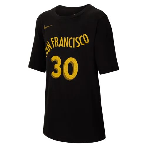 Stephen Curry Golden State Warriors City Edition Nike NBA-T-Shirt (ältere Kinder, Jungen) - Schwarz