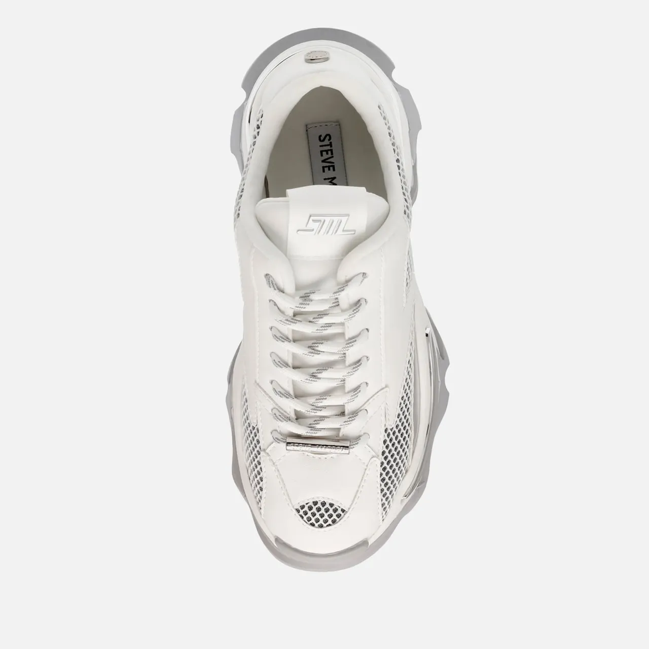Steve Madden Zoomz Mesh and Faux Leather-Blend Trainers