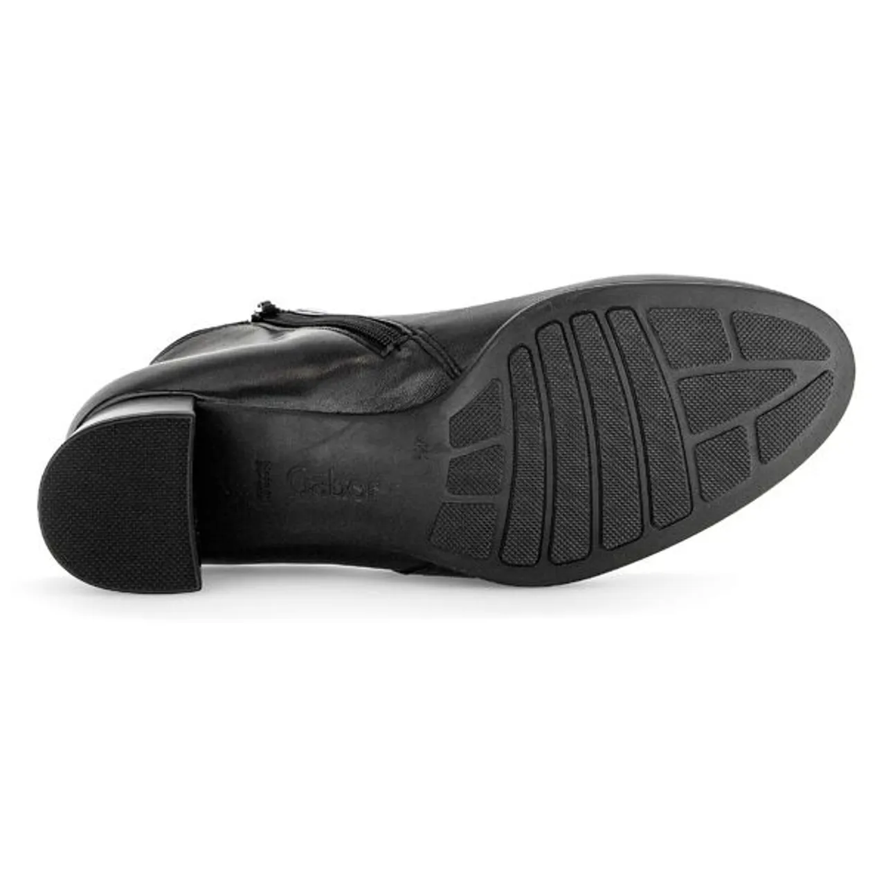 Stiefelette GABOR "St. Tropez" Gr. 41, schwarz Damen Schuhe Reißverschlussstiefeletten mit Schmuckelement