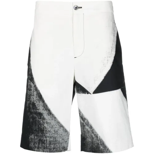 Stilvolle bedruckte Baumwoll-Bermuda-Shorts Alexander McQueen