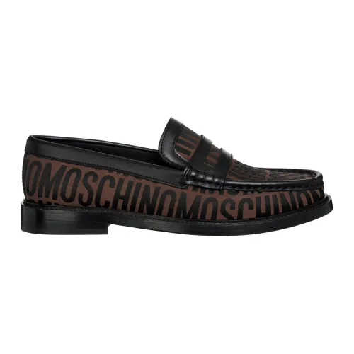 Stilvolle Logo Loafers für Damen Moschino