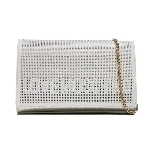 Stilvolle Schultertasche mit Strass-Logo Love Moschino