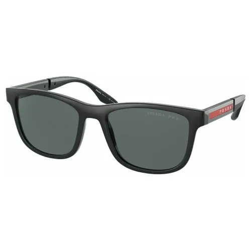 Stilvolle schwarze Aviator-Sonnenbrille für Männer Prada