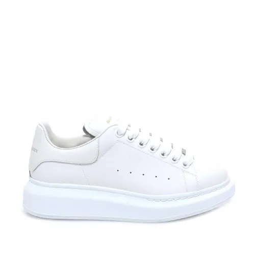 Stilvolle Weiße Ledersneakers Alexander McQueen