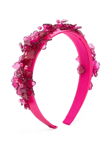 Stirnband aus Satin mit Faux-Blume