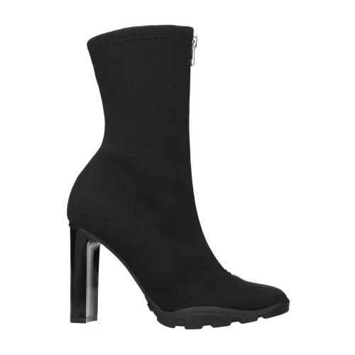 Stoff-Ankle Boots Alexander McQueen