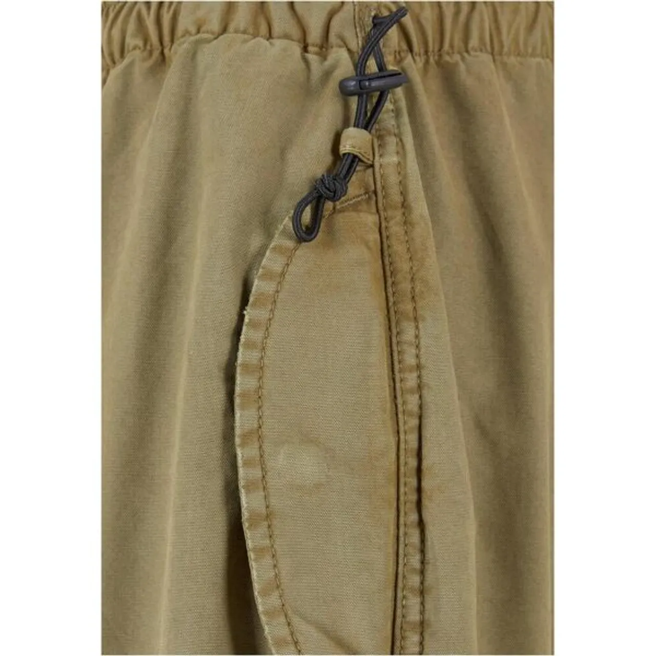 Stoffhose URBAN CLASSICS "Urban Classics Damen Ladies Cotton Parachute Pants" Gr. L, US-Größen, grün (tiniolive) Damen Hosen Stoffhosen