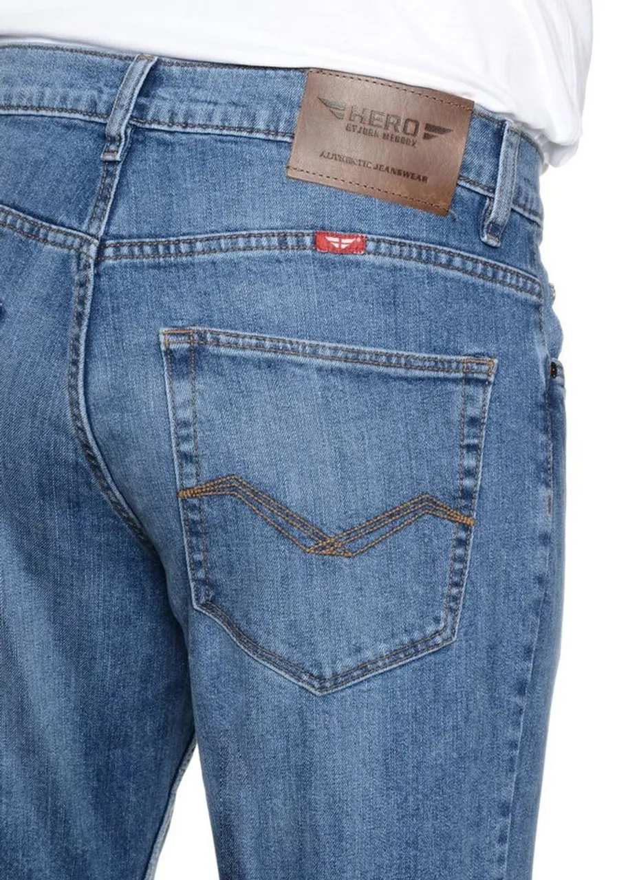 Stooker Men Straight-Jeans HERO JEANS HOSE - PHÖNIX BIG STRETCH - Vintage blue