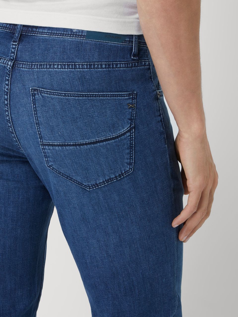 Straight Fit Jeans mit Lyocell-Anteil Modell 'Cadiz'