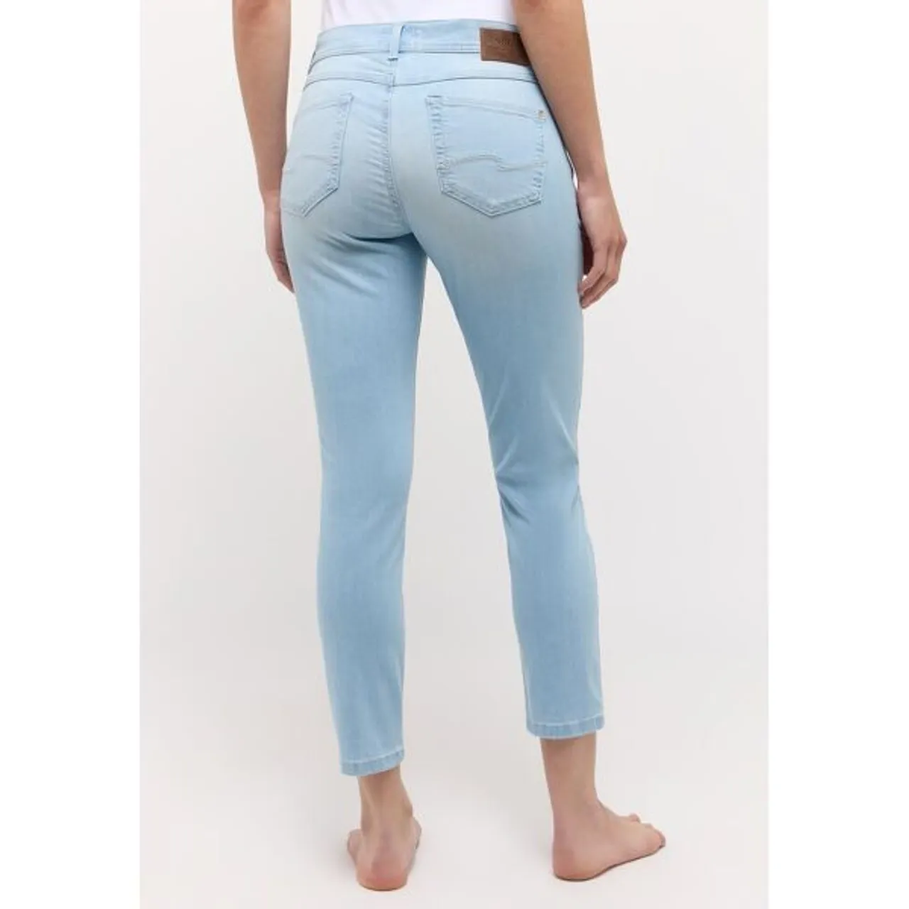 Straight-Jeans ANGELS "ORNELLA" Gr. 46, N-Gr, blau (bleached blue) Damen Jeans Gerade