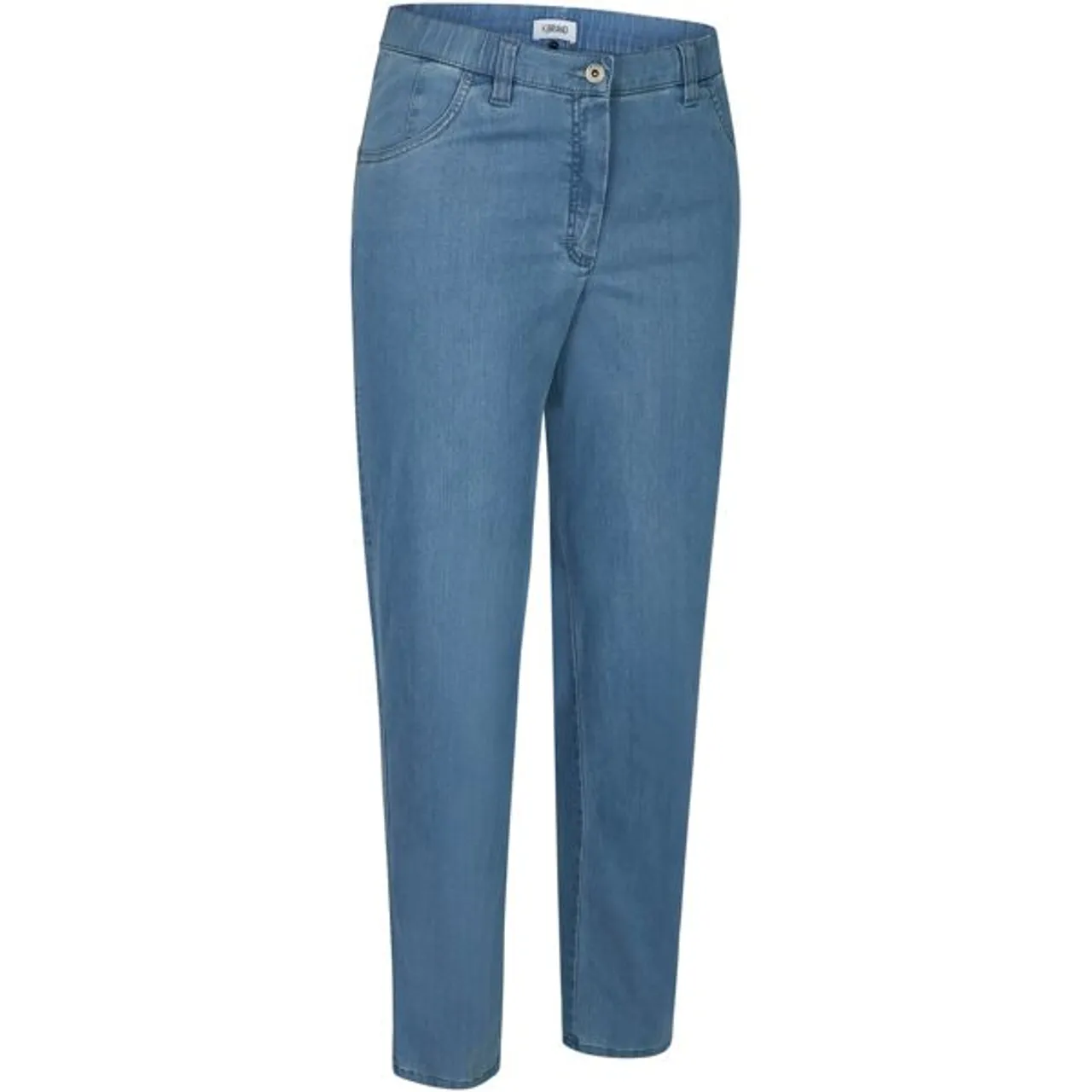 Straight-Jeans KJBRAND "Babsie" Gr. 42, N-Gr, blau (denim bleach) Damen Jeans Gerade Bestseller