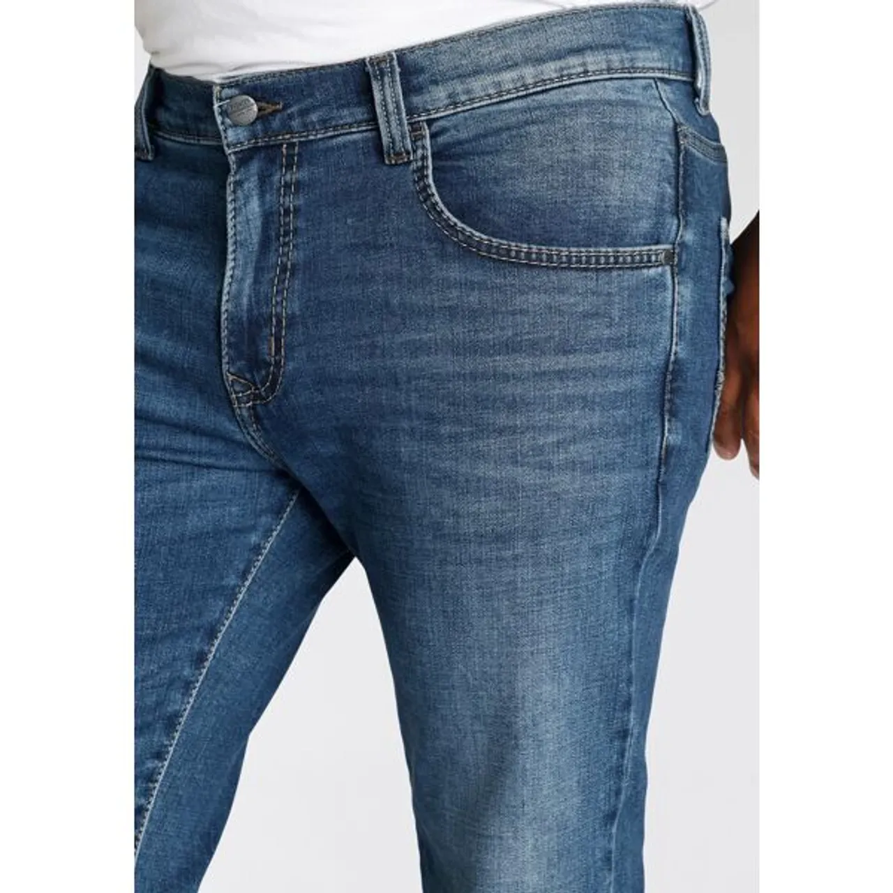 Straight-Jeans PIONEER AUTHENTIC JEANS "Rando" Gr. 32, Länge 32, blau (used blue buffies) Herren Jeans Regular Fit