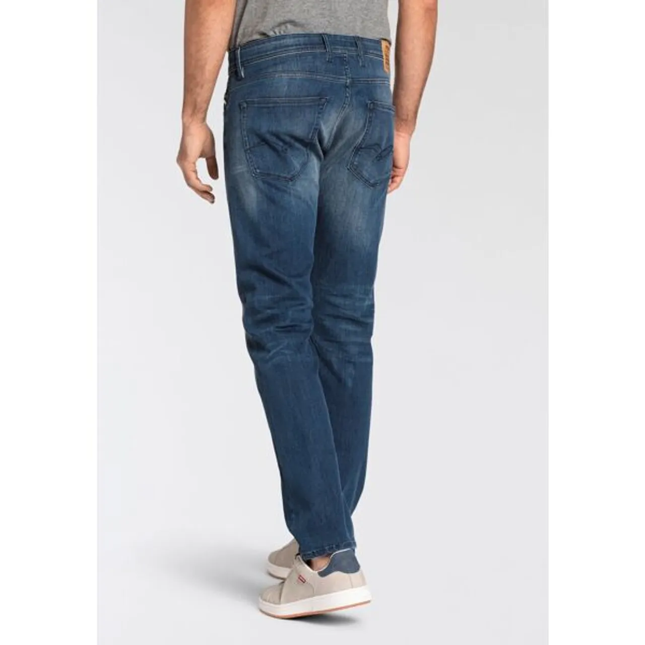 Straight-Jeans REPLAY "GROVER" Gr. 33, Länge 30, blau (blue medium a783) Herren Jeans Straight Fit in vielen verschiedenen Waschungen, mit Stretch