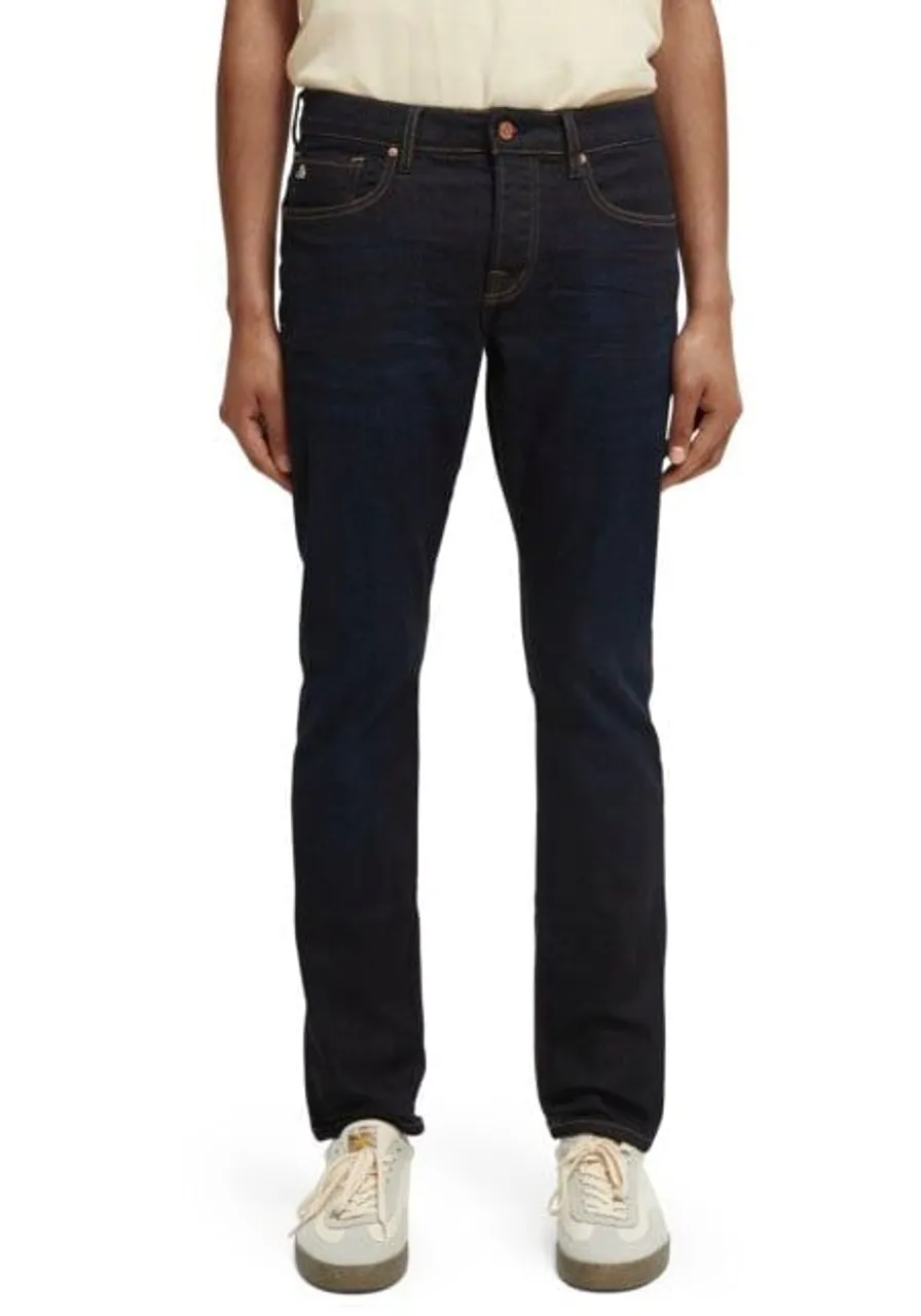 Straight-Jeans SCOTCH & SODA "RALSTON" Gr. 28, Länge 32, blau (dark blue denim) Herren Jeans 5-Pocket-Jeans