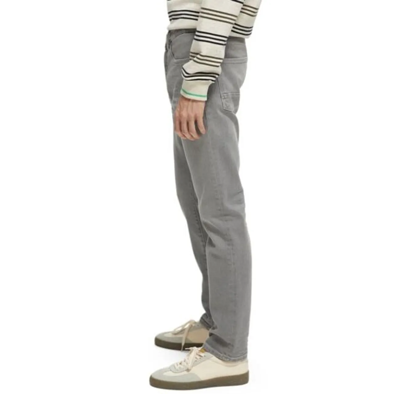 Straight-Jeans SCOTCH & SODA "RALSTON" Gr. 30, Länge 34, grau (grey denim) Herren Jeans 5-Pocket-Jeans