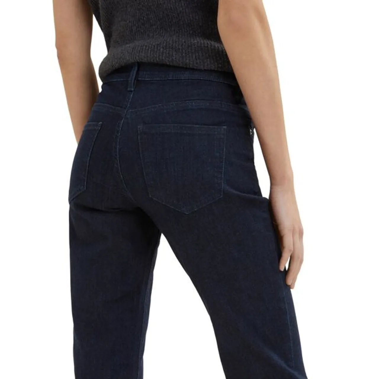 Straight-Jeans TOM TAILOR "Alexa Straight" Gr. 29, Länge 34, blau (clean rinsed blue denim) Damen Jeans Gerade Bestseller