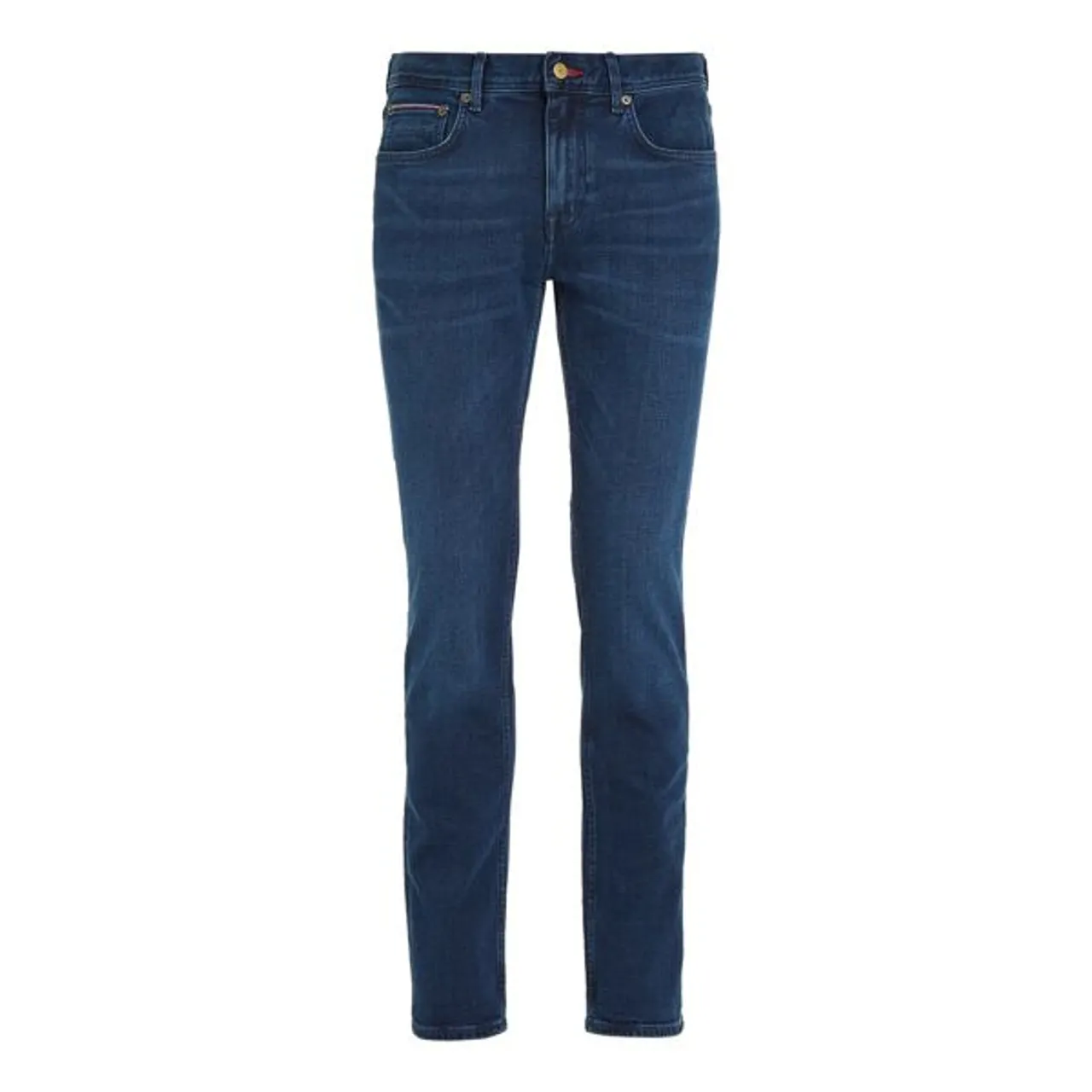 Straight-Jeans TOMMY HILFIGER "Denton" Gr. 40, Länge 30, blau (bridger indigo) Herren Jeans Straight Fit Bestseller