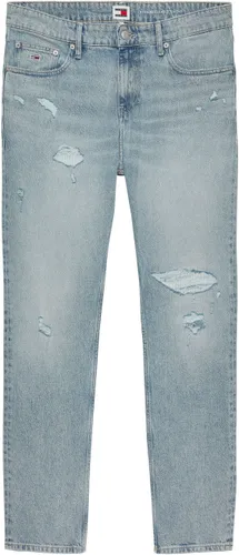 Straight-Jeans TOMMY JEANS "RYAN RGLR STRGHT" Gr. 34, Länge 32, blau (denim light) Herren Jeans Straight Fit