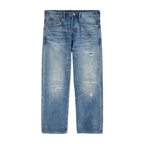 Straight Jeans,Verwaschene Indigo Jeans Ralph Lauren