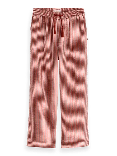 Straight-leg crinkle cotton trousers - Größe 8 - Multicolor - Mädchen - Hose - Scotch & Soda