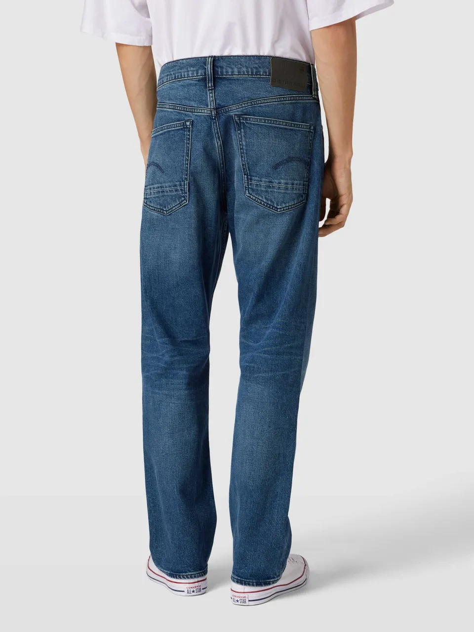 Straight Leg Jeans mit Eingrifftaschen Modell 'Dakota'