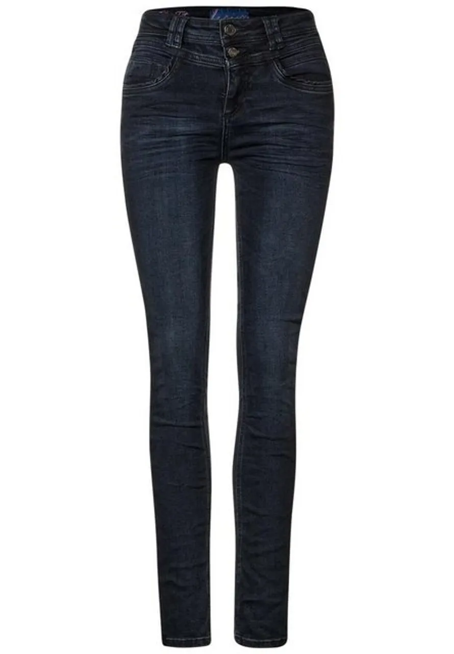STREET ONE Regular-fit-Jeans Style LTD QR York,hw,thermo,bl, authentic blue black wash