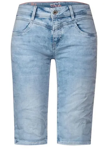STREET ONE Regular-fit-Jeans Style QR Jane.mw.bermuda.bleac