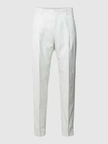 Strellson Anzughose mit Streifenmuster Modell 'Luis' in Gruen